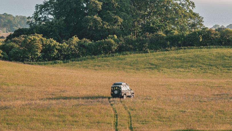 Land rover på Møn